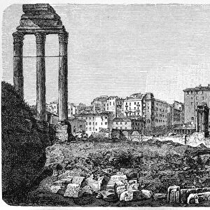 Ruins of Roman Forum in Rome