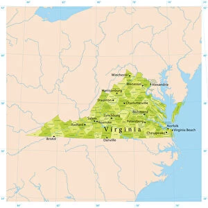 Virginia Vector Map