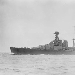 HMS Hood ( Under her own steam ) 21 January 1920