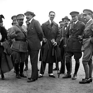Portuguese Military Sports at Roffey Camp, Horsham. Arrival of the Portuguese Minister