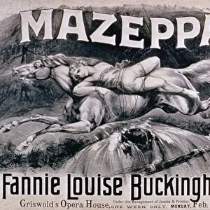 Advertisement for Mazeppa, starring Fannie Louise Buckingham at Griswold