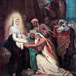 The Adoration of the Magi, 1856 (oil on panel)