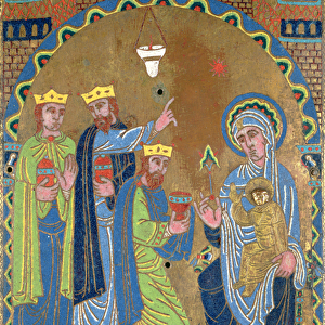 The Adoration of the Magi, c. 1189 (champleve enamel on copper)