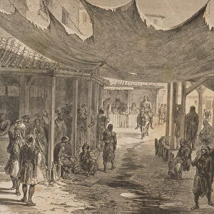 The Agora, Athens, in the 1860s (engraving)