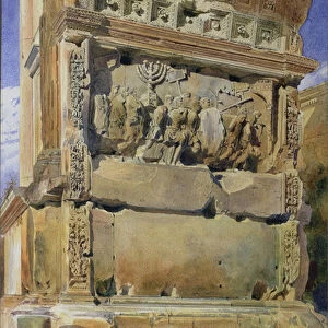 Arch of Titus, Rome, 1842 (w / c on paper)
