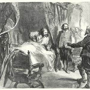 Arrestation de Charles Ier a Wight (engraving)