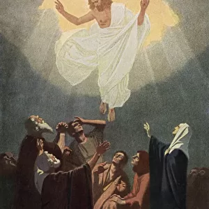 The Ascension of Christ (colour litho)