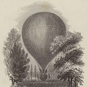 Ascent of Mr Greens Balloon, on Monday Last (engraving)