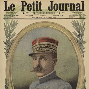 Augustin Dubail, French general and commander of Army Group East, World War I, 1916 (colour litho)