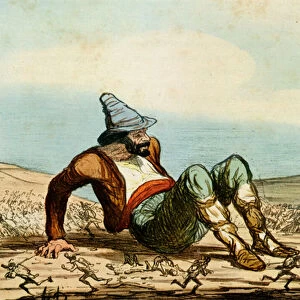 The Awakening of Italy, 19th century (engraving)