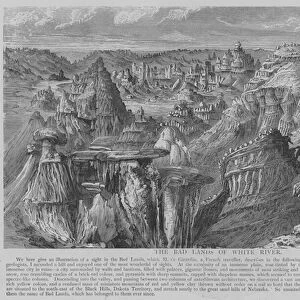 The Bad Lands of White River (engraving)