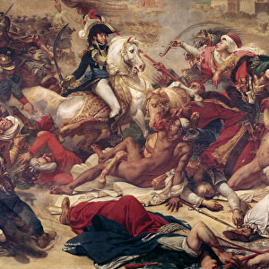 Battle of Abukir, general Murat fighting against ottoman army