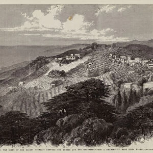 Beit Mary, Mount Lebanon, the Scene of the Recent Conflict between the Druses and the Maronites (engraving)