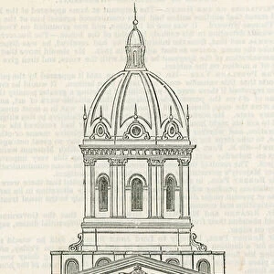 The Bethlehem Hospital. The New Dome (engraving)