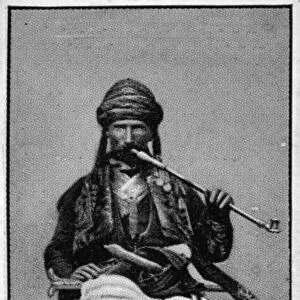 A Bosnian Soldier, from a late 19th century photograph (litho)