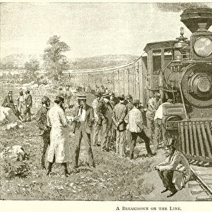 A Breakdown on the Line (engraving)