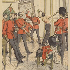 Bullying in the British Army (colour litho)