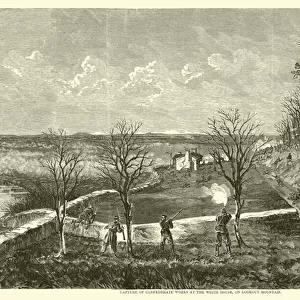 Capture of Confederate works at the White House, on Lookout Mountain, November 1863 (engraving)