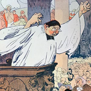 Cartoon entitled Les Grands Moyens, from L Assiette au Beurre