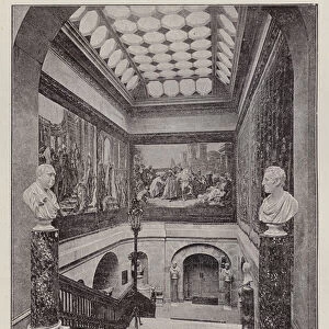Castle Howard, Top of the Staircase (litho)