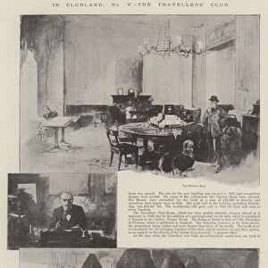 In Clubland, the Travellers Club (litho)