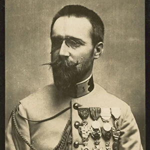 Commandant Francois-Joseph-Amedee Lamy, Explorateur, 1858-1900 (b / w photo)