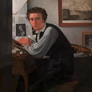 Copperplate Engraver Carl Edward Sonne, c. 1826 (oil on canvas)