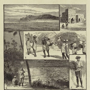 A Cruise in the "Lancashire Witch, "II, Madagascar (engraving)