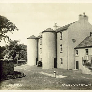 David Livingstones Birthplace, Blantyre, Scotland (b / w photo)
