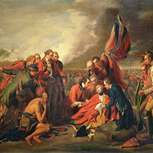 The Death of General Wolfe (1727-59), c. 1771 (oil on panel)