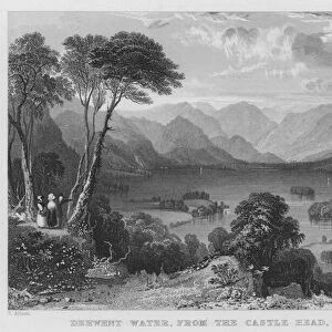 Derwent Water, from the Castle Head, Cumberland (engraving)