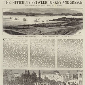 The Difficulty between Turkey and Greece (engraving)