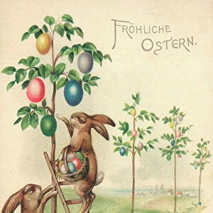 Easter card (colour litho)