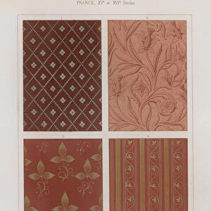 Embroidered fabrics of 15th and 16th century France (chromolitho)