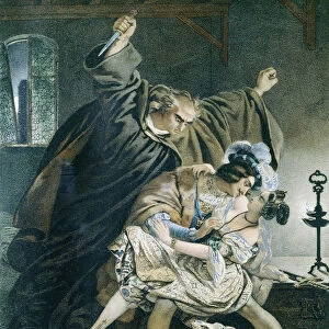 Esmeralda, Phoebus and claude Frollo (Notre Dame de Paris) by Victor Hugo