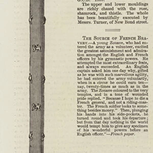 Field-Marshals Baton for Lord Raglan (engraving)