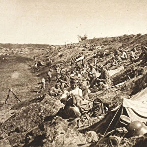German infantry battalion in reserve position, during the advance north of Focsani
