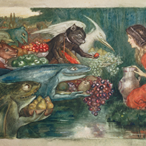 Goblin Harvest, c. 1910 (w / c on paper)