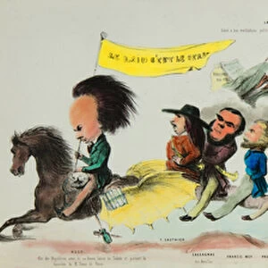 The great riding of the posterite. (Monte on the romantic Pegase, Victor Hugo (1802-1885)