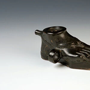 Guttus in the form of a foot (terracotta)