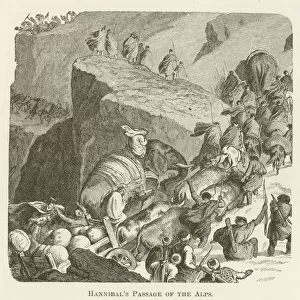 Hannibals Passage of the Alps (engraving)