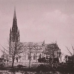 Hartshill Church (b / w photo)