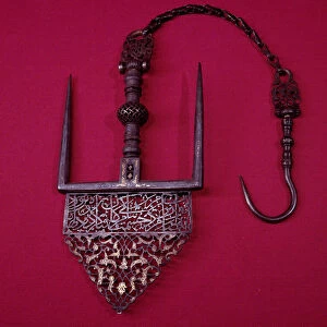 Iranian art: a bronze marine anchor. 16th century. Decorative arts, Paris