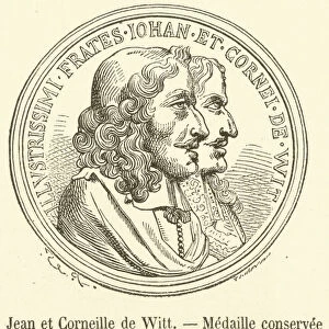 Jean et Corneille de Witt, Medaille conservee au Musee de la Monnaie (engraving)