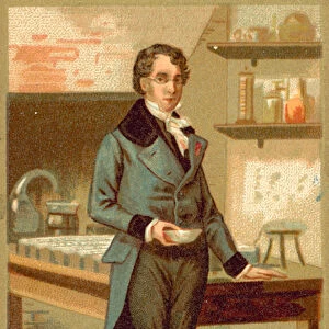 Joseph Louis Gay-Lussac, French chemist and physicist (chromolitho)