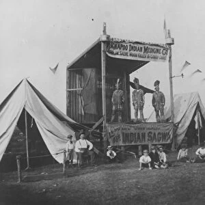 Kickapoo Indian Medicine Company, 1892 (b / w photo)