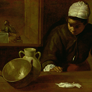 Kitchen Maid with the Supper at Emmaus, c. 1618 (oil on canvas)