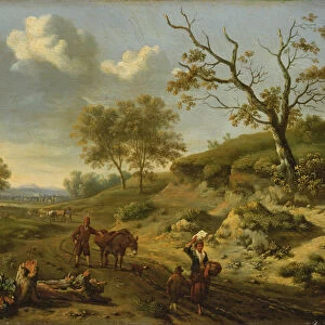 Landscape, 1659 (oil on panel)