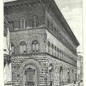 Le Palais des Medicis, aujourd hui Palais Riccardi (engraving)