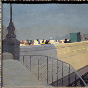 Le Pont Neuf in Paris Painting by Felix Vallotton (1865-1925) 1901 Sun